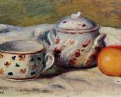 皮埃尔 奥古斯特 雷诺阿 : Still Life with Cup and Sugar Bowl